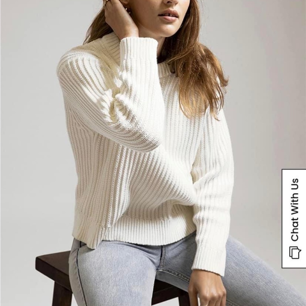 Rhythm Cable Knit Jumper Sweater 12/L Cream - Picture 1 of 3